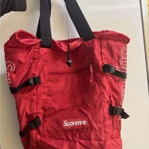 Supreme Tote Backpack Red